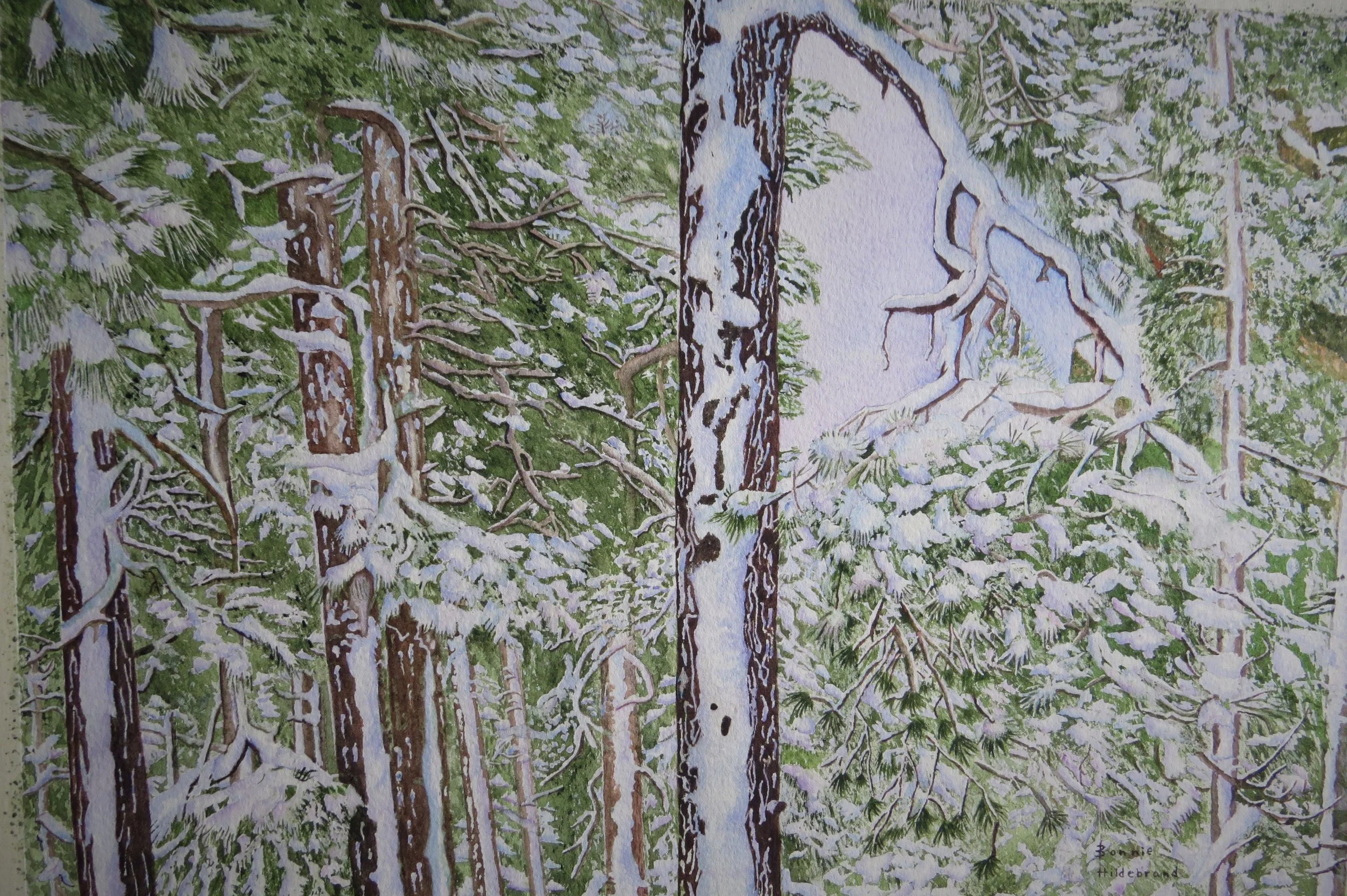 Winter snow storm - Sold