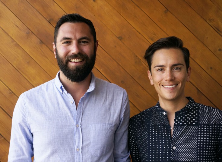 Cofounders of iAmProject, Isaac and Michael Stark, outside of CPR Radio Station as they prepare for the radio interview.