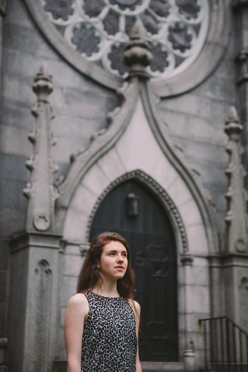 When this rad chick wanted senior photos in a cemetery.