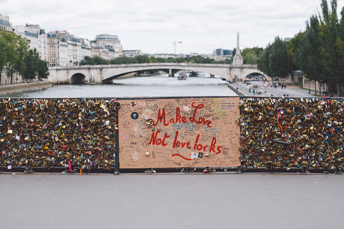 Pont Des Arts, blessed to have seen this iconic symbol of Parisian romance before all the locks were removed.