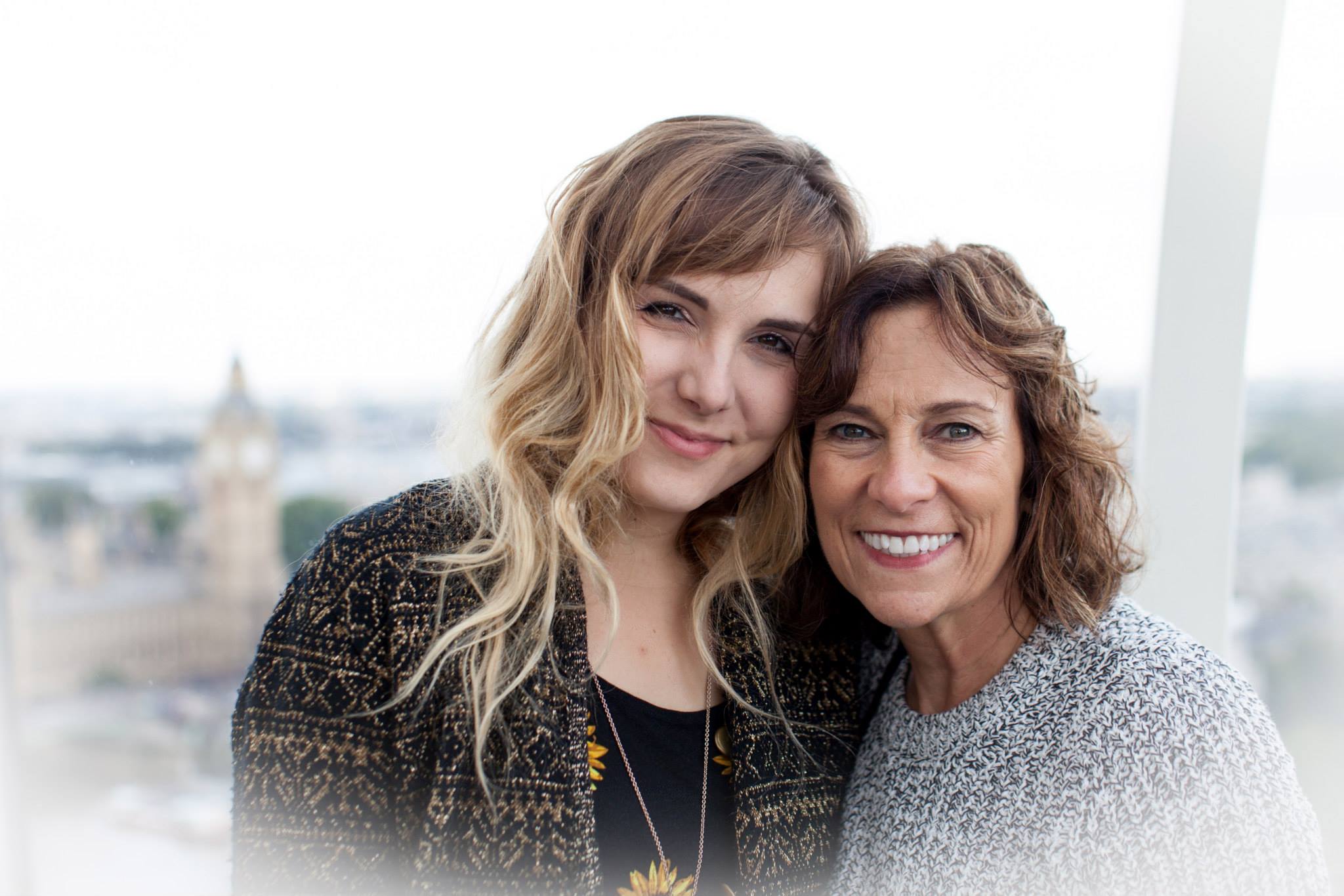 With my absolutely beautiful mother.