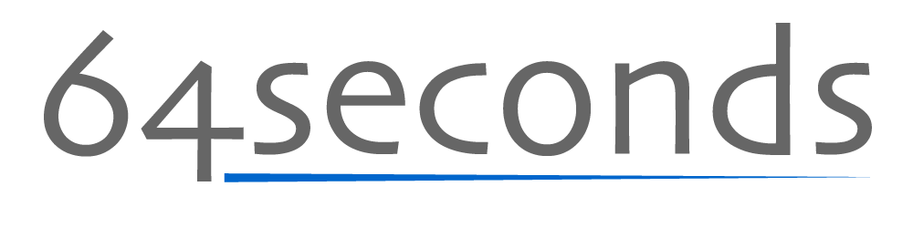 64 seconds logo