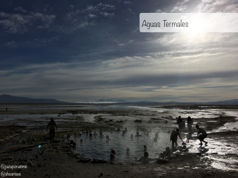 Bolivia is known for its cold climate so it's always nice to enjoy the natural hot springs with the locals. These hot springs have a small waterfall that is constantly moving the water in and outside of the hot spring pool.