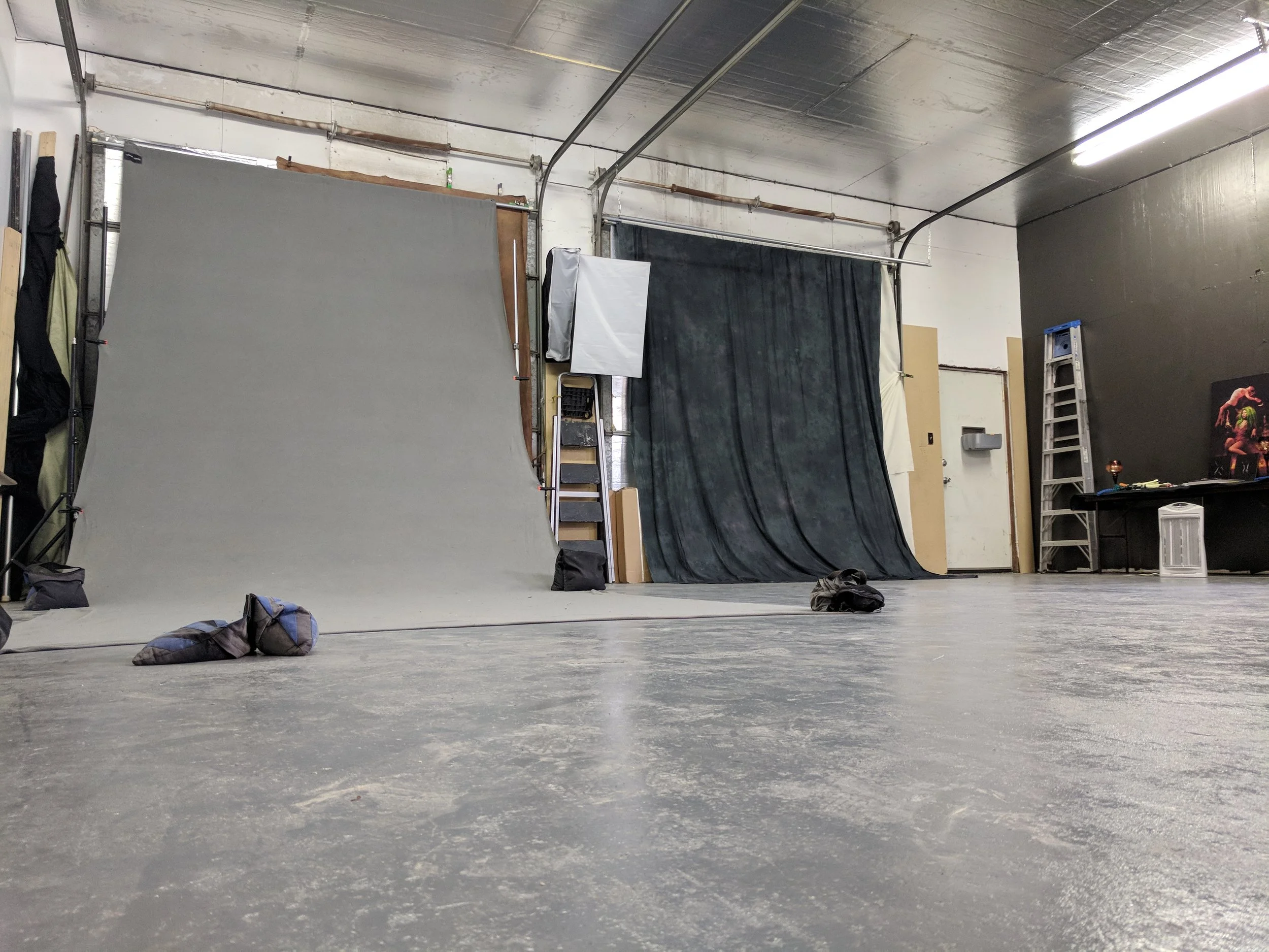 Two backdrops 10' wide each