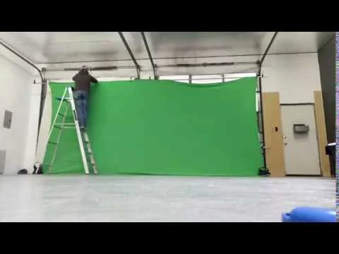 20ft wide Studio Green Screen