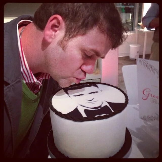 Does he love the cake or Justin Timberlake more?