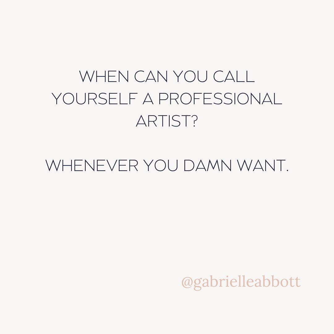 Post 2 of 2: Is it ok to call yourself an artist if you're not making much money from it yet? 
⠀⠀⠀⠀⠀⠀⠀⠀⠀
Honestly, I believe we are ALL artists because we are human. But for the sake of clarity, it's nice to differentiate those of us who have fully c