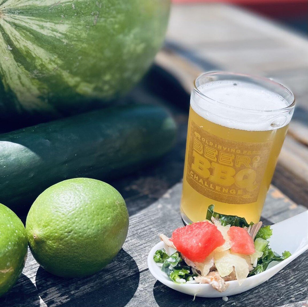 Best Beer &amp; BBQ Pairing, People&rsquo;s Choice. Leon&rsquo;s Tossed Salad Saison from Haymarket Pub &amp; Brewery with a Savory Sweet BBQ Salad from #UpInSmokeBBQ