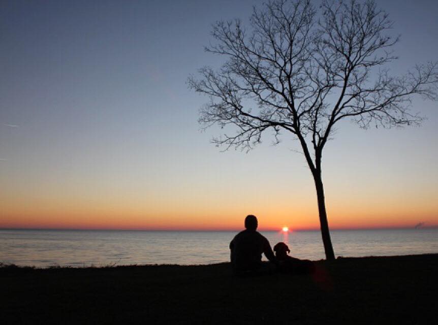 Sunset at the park