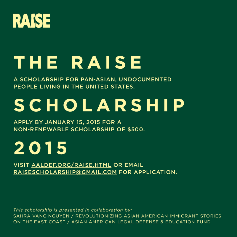 5 scholarships of $500 each will be awarded in March 2015