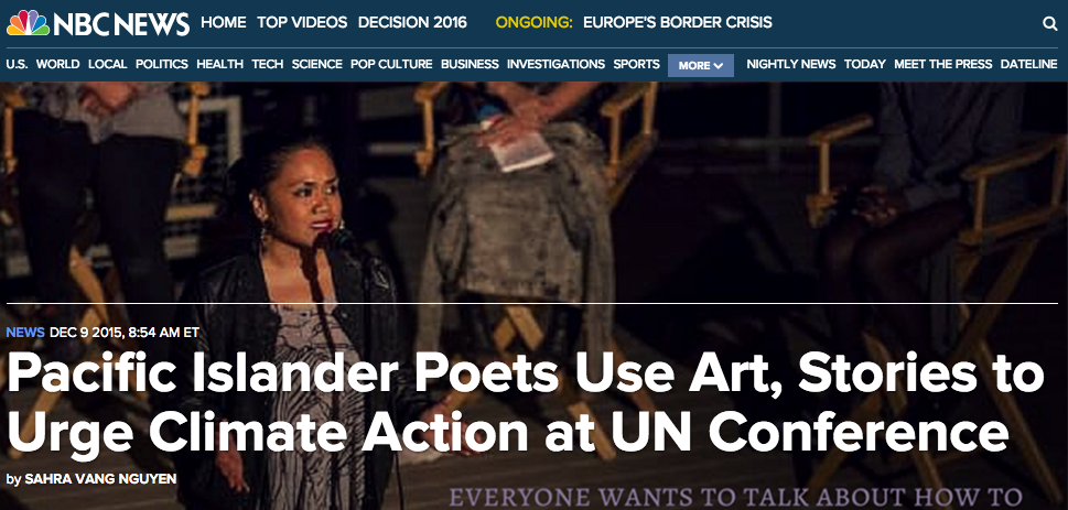 pacific islander poets art stories activism poetry climate change