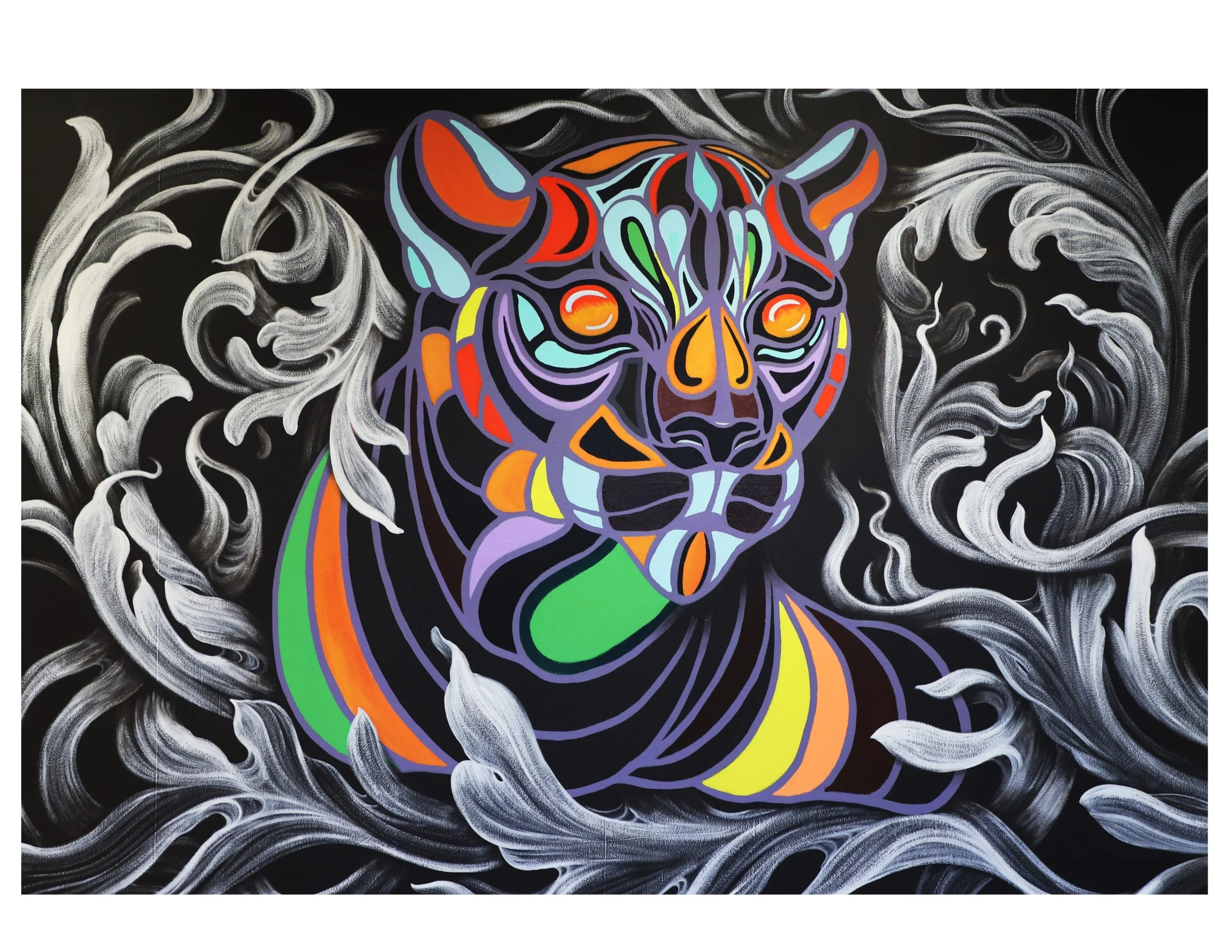 ARCHETYPAL BIG CAT - ARCHETYPAL SYMBIOSIS MURAL - STATE UNIVERSITY COLLEGE AT ONEONTA