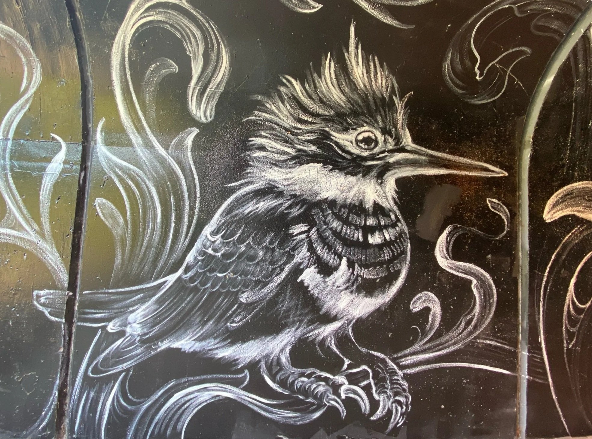 KINGFISHER - CONFLUENCE PARK TUNNEL SUSQUEHANNA WILDLIFE MURAL - BINGHAMTON NY
