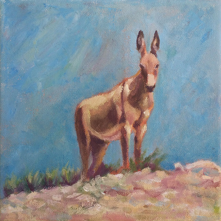 Big Bend Burrito — Oil on canvas, 8in x 8in