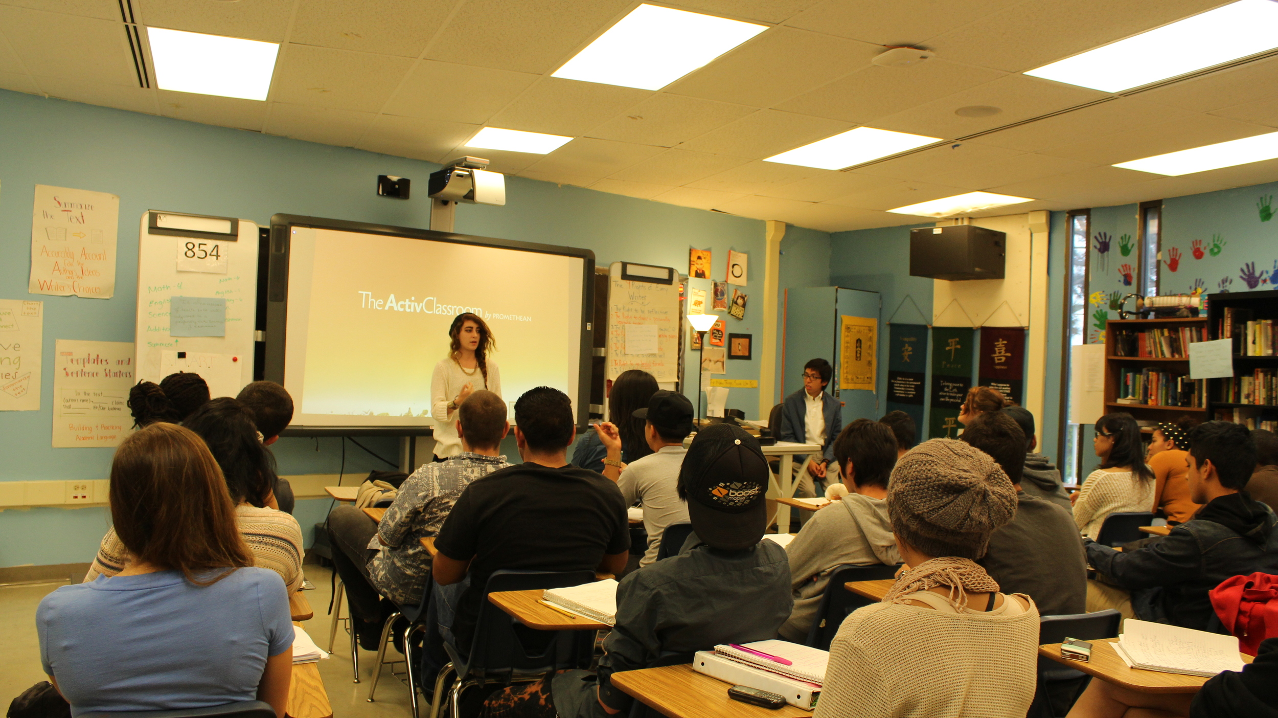 Glassless Minds Youth team member Sophia Sandoval shares a poem for 11th grade English class a Point Loma High