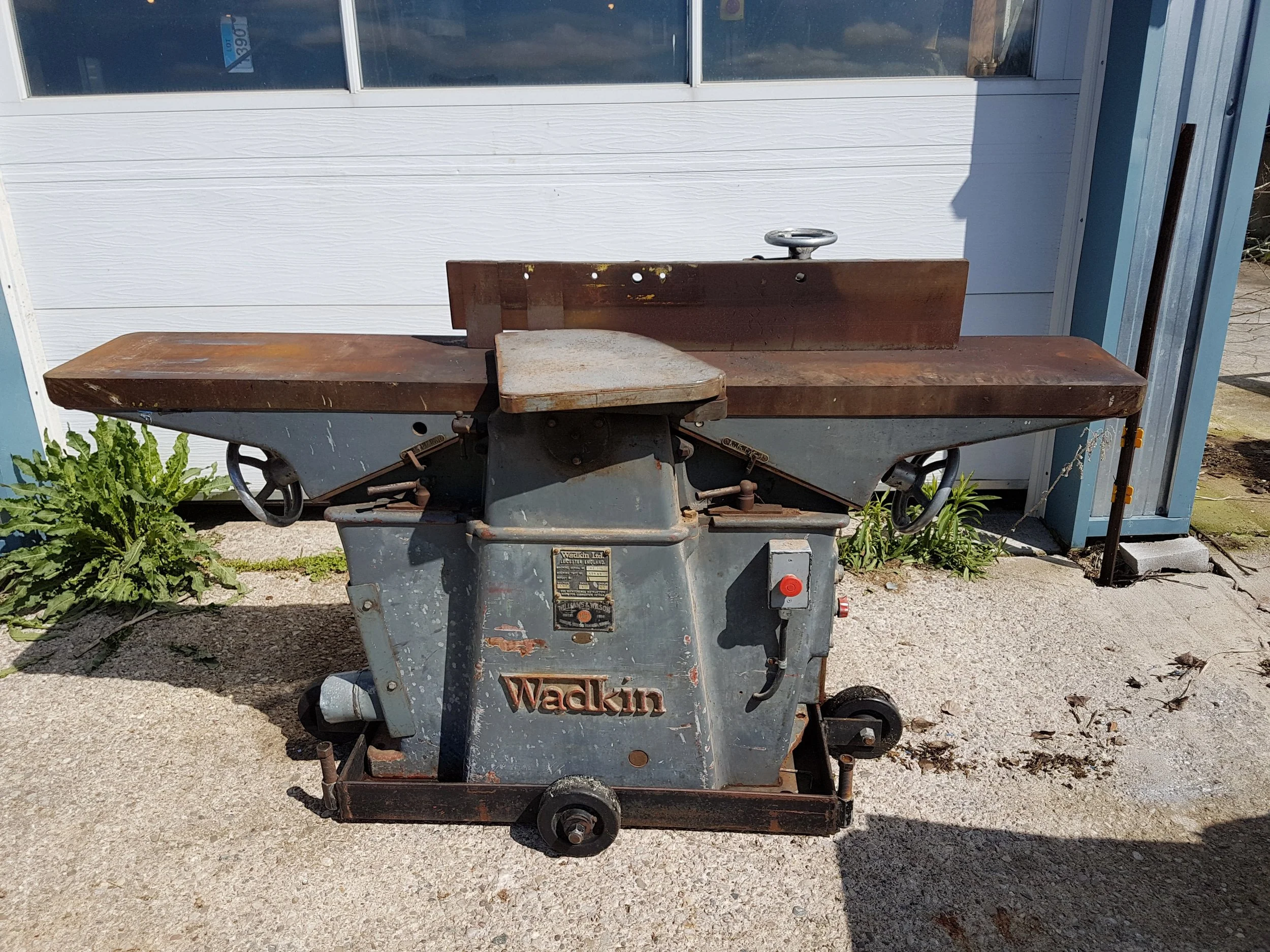 12" of wood flattening heavy metal