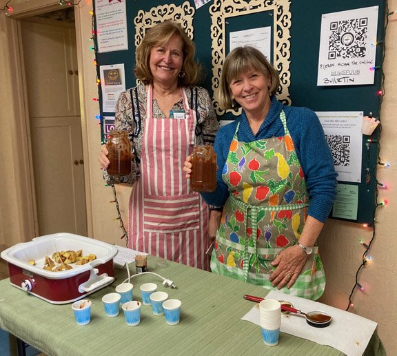  Carol Koons and Janet Russell serving up french fries and KETCHUP! 