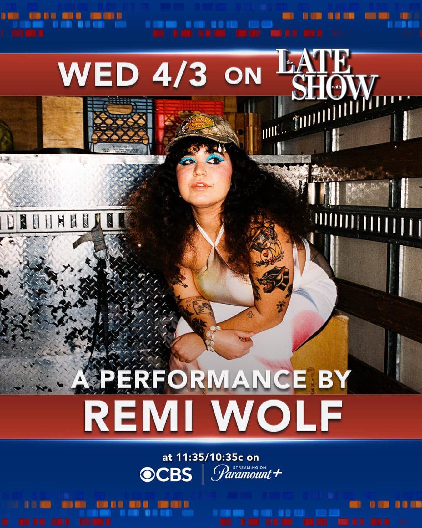 @colbertlateshow with @remiwolf! Tune in Wednesday!!