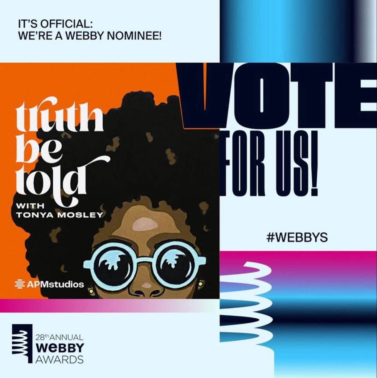 @deartbt with @tonyatalks is nominated for @thewebbyawards in the &ldquo;Best Documentary Limited Series&rdquo; category! Was honored to score this show last year, and see it continue to get recognition. 

The Webbys are open to public voting so ever