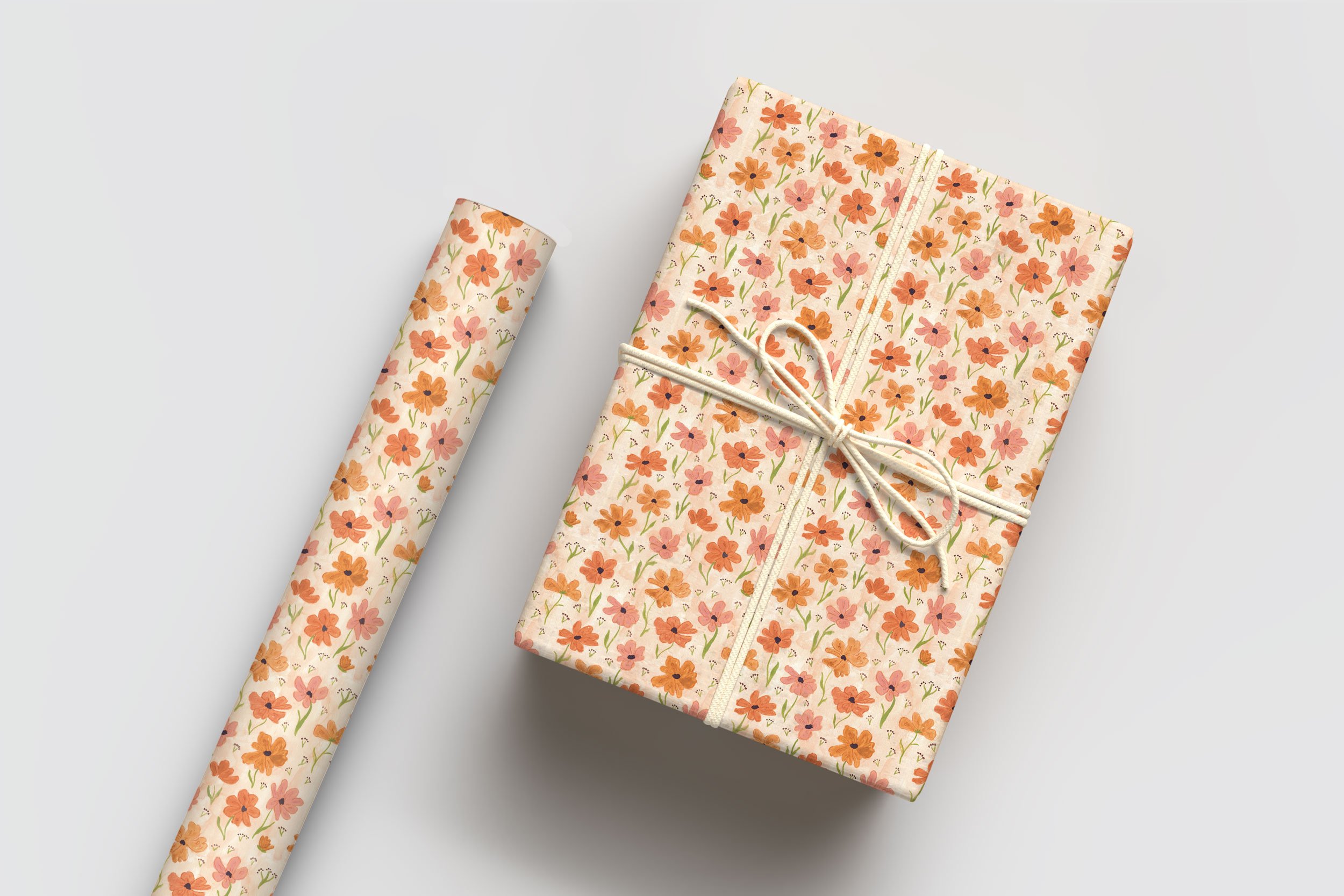 POPPY PATTERN gift wrap (GW-EV04)