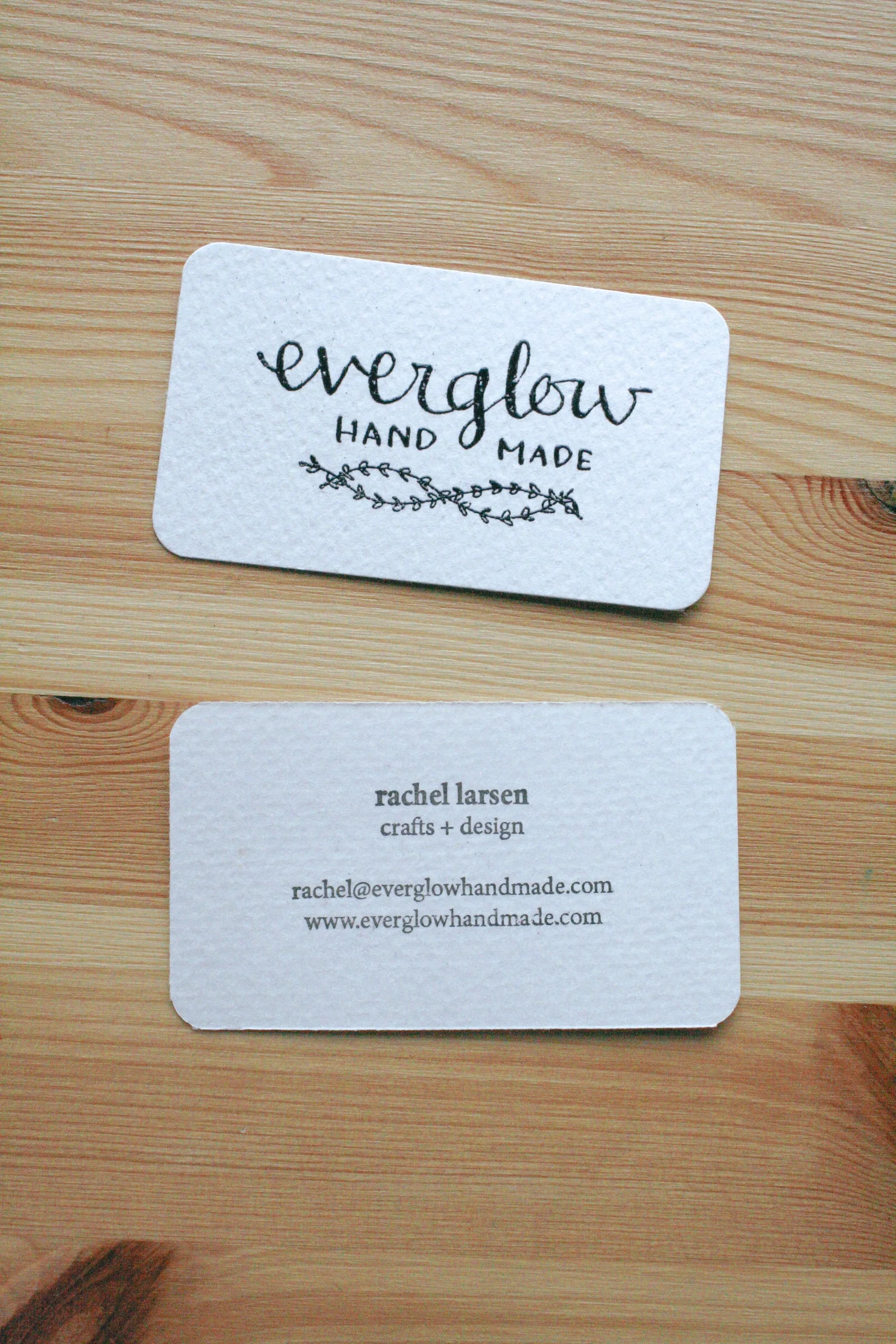 Custom Calligraphy Wedding Invitations In Portland Oregon Handmade Embossed Business Cards Everglow Handmade Rachel Larsen