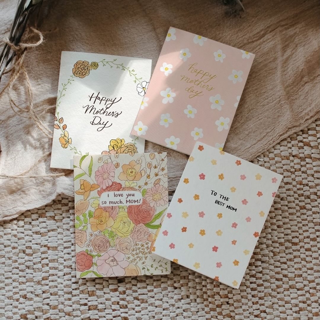 our new mother&rsquo;s day cards designs for 2024! we are so happy about these new designs &amp; hope that you find one that speaks to you + your favorite mama figure(s) in your life. we&rsquo;ve got so much love for all moms &amp; how they make the 