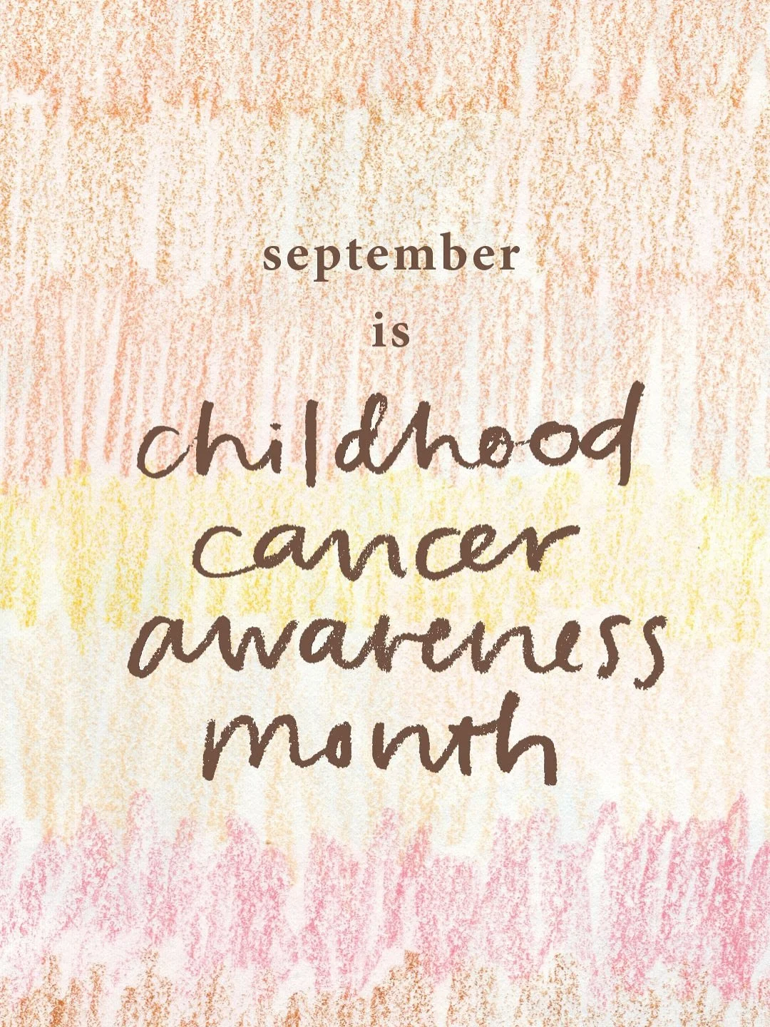 happy September! september is childhood cancer awareness month.
⠀⠀⠀⠀⠀⠀⠀⠀⠀
i have shared briefly, but childhood cancer &amp; brain tumors are a part of my family&rsquo;s story.

it&rsquo;s the club that no one wants to be apart of, but is full of the 