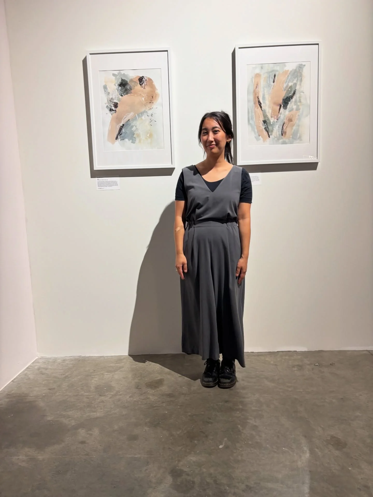 i was in an art show!

my first art show ever, so special. i haven&rsquo;t painted for 2.5 years (aka just a bit before my second son was born lol) and the season in which i painted was filled with profound pain &amp; tiny glimpses of understanding, 