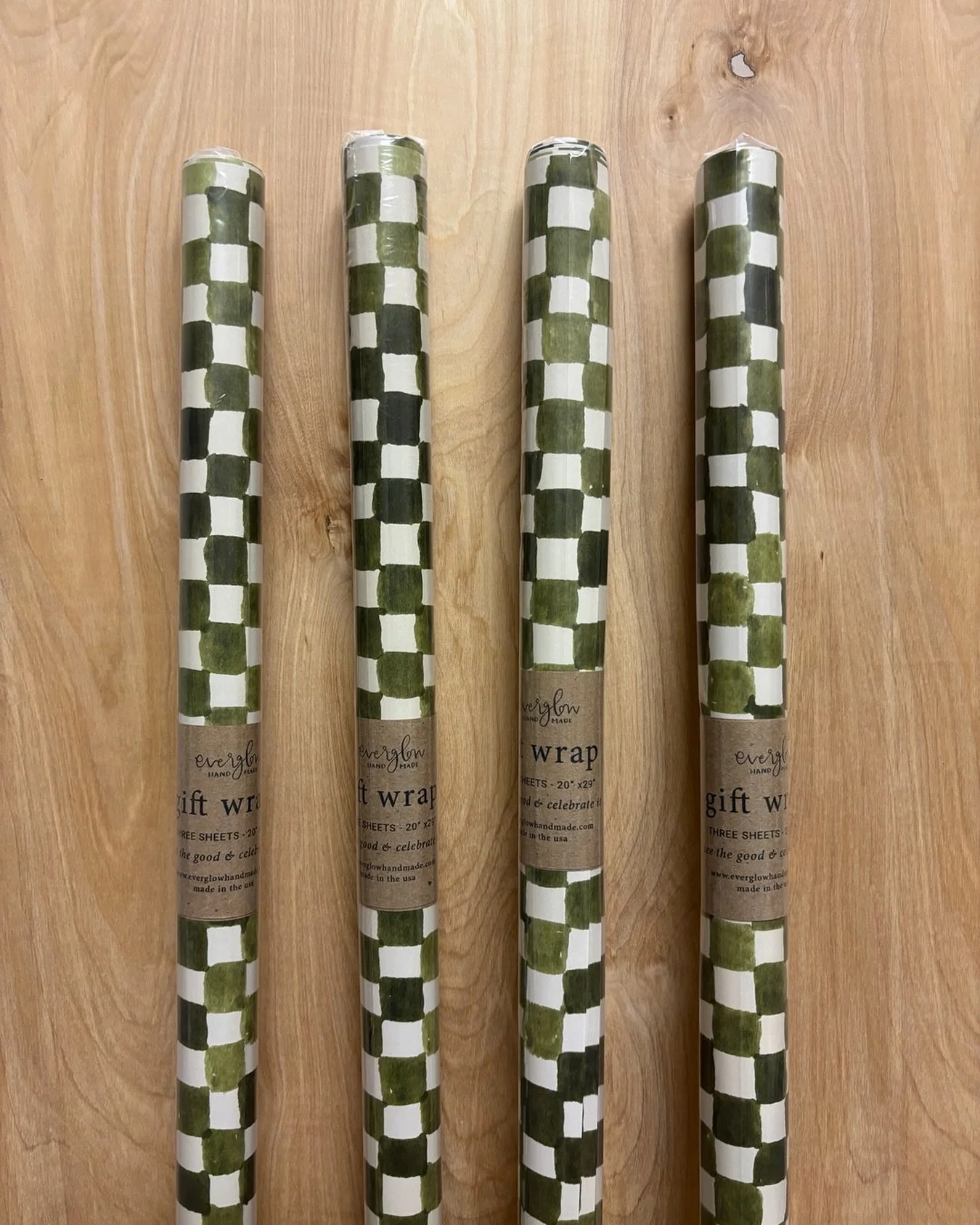 our gift wrap has been selling like hot cakes lately! we have three lovely, loosely christmas themed design - this is our top seller which can be used year round. come to us for your gift wrapping needs 🏁