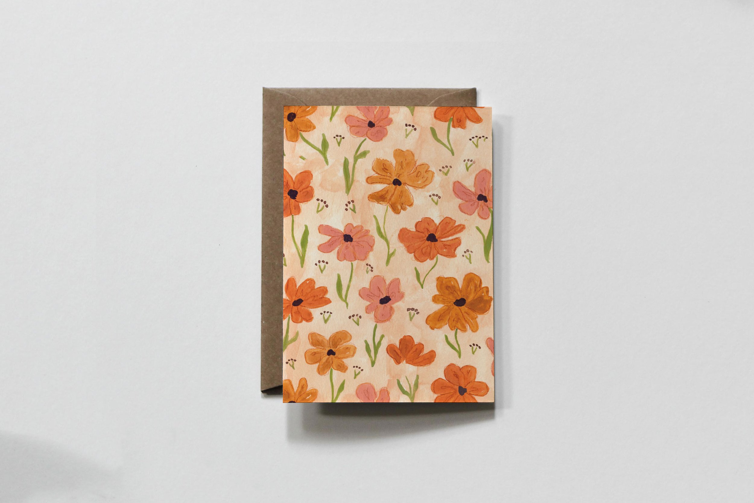 POPPY PATTERN TINY CARD