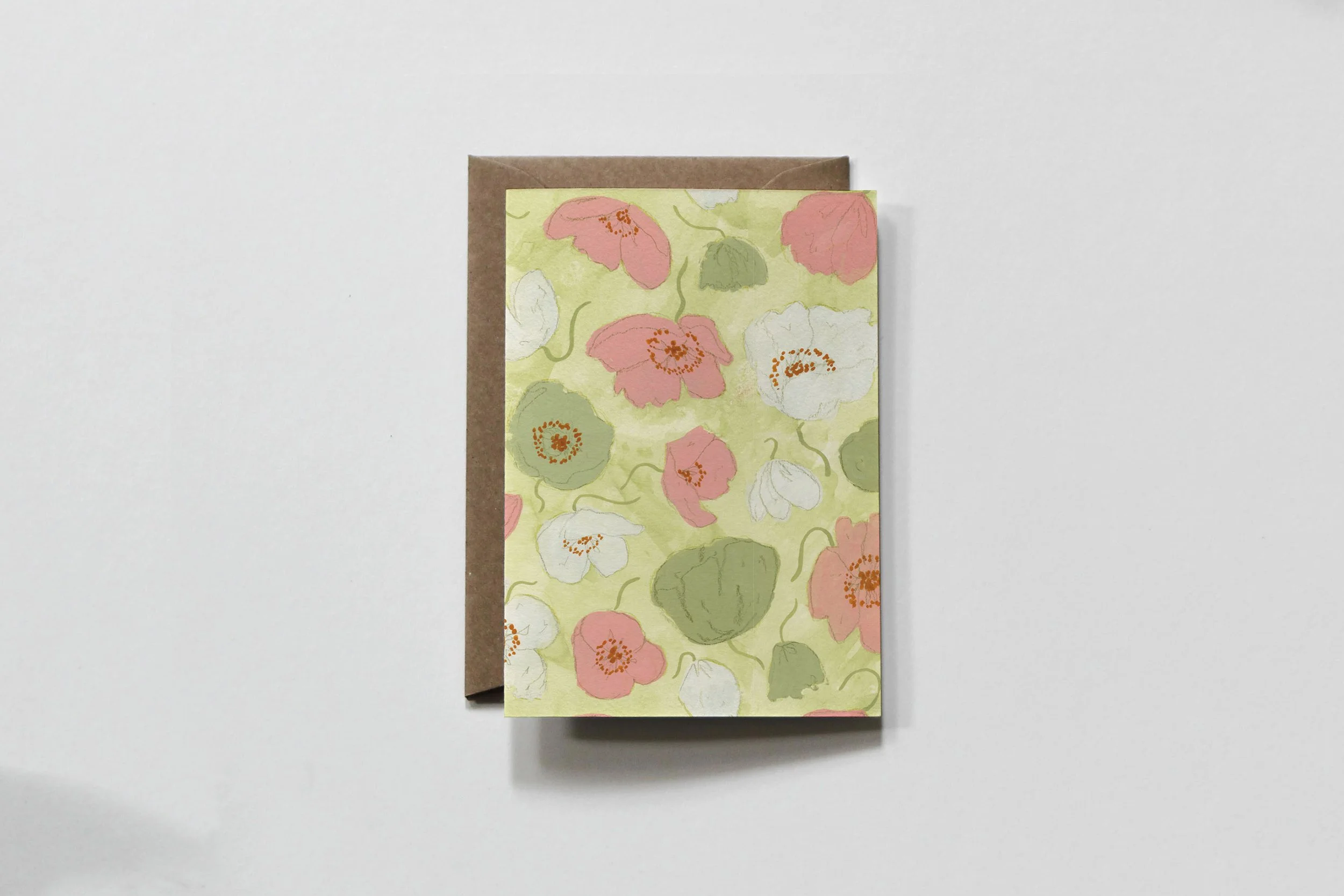 MINTY PATTERN TINY CARD