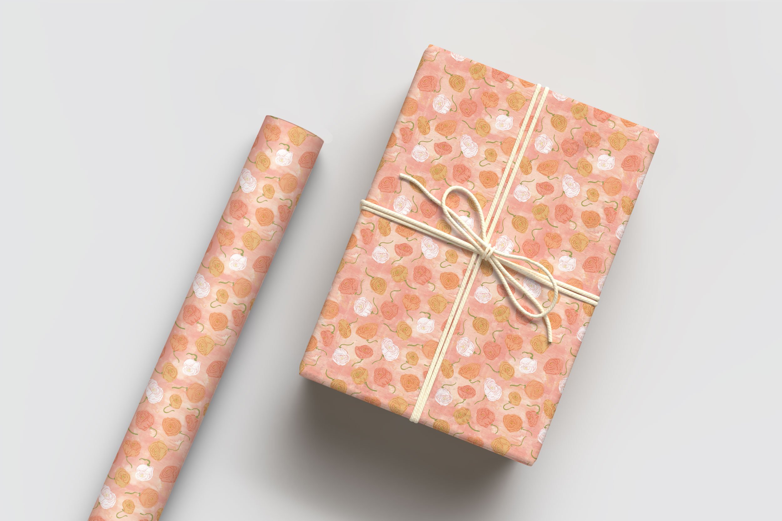 PEACHY PATTERN gift wrap (GW-EV03)
