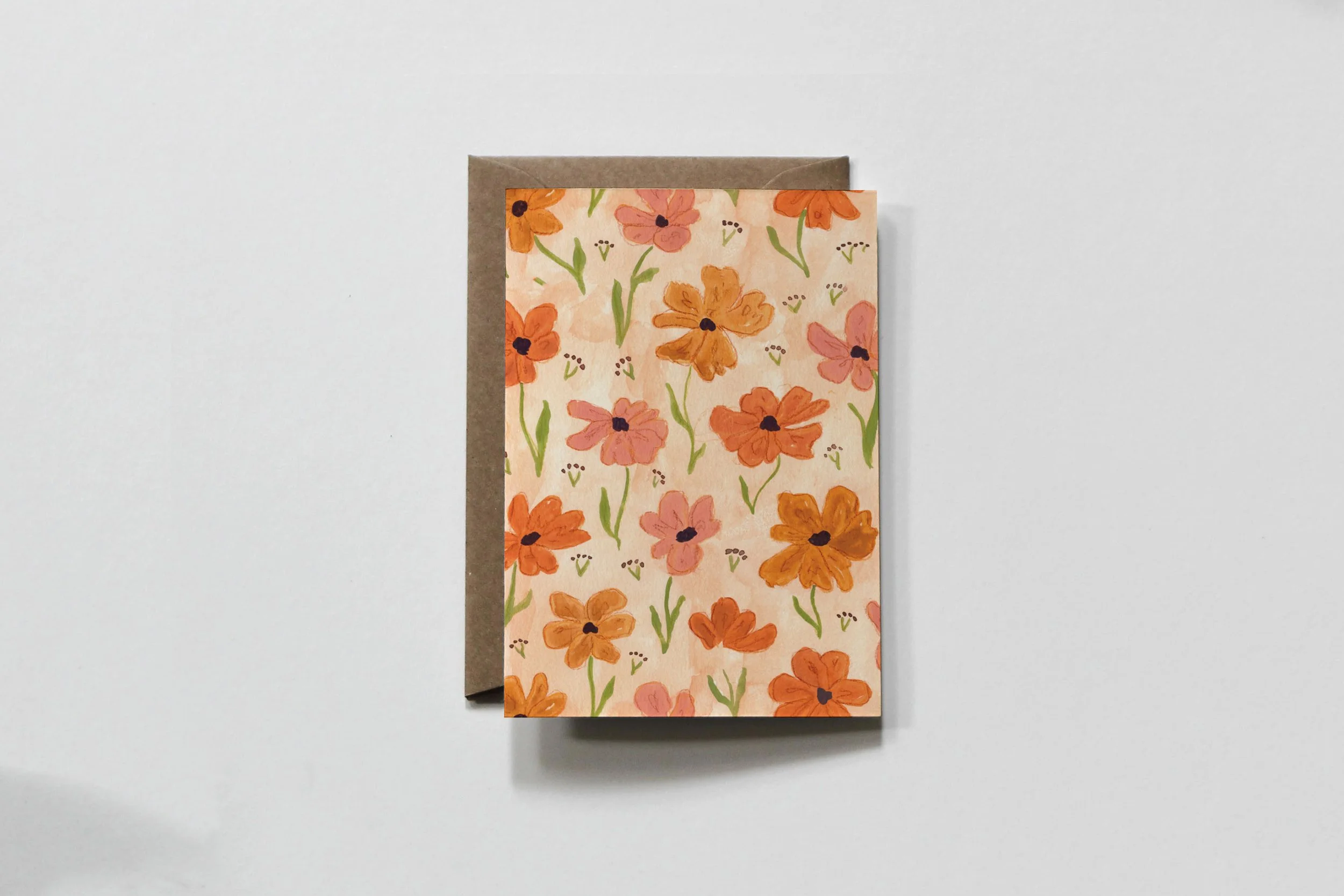 POPPY PATTERN TINY CARD (TC-EV04W)