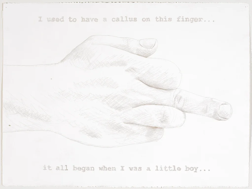 I used to have a callus on this finger...