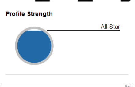 LinkedIn profile strength