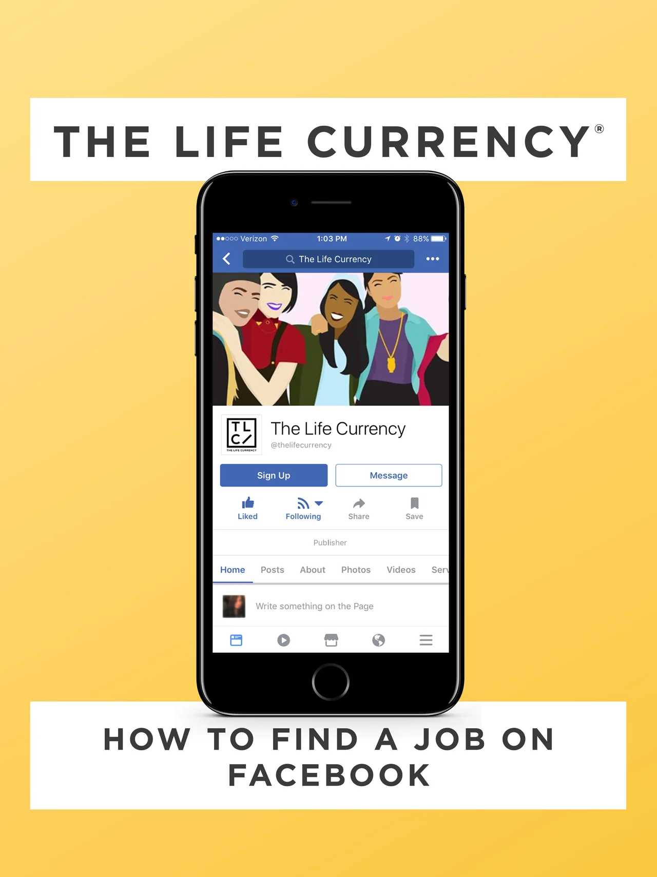 The Life Currency - How to Find a Job on Facebook