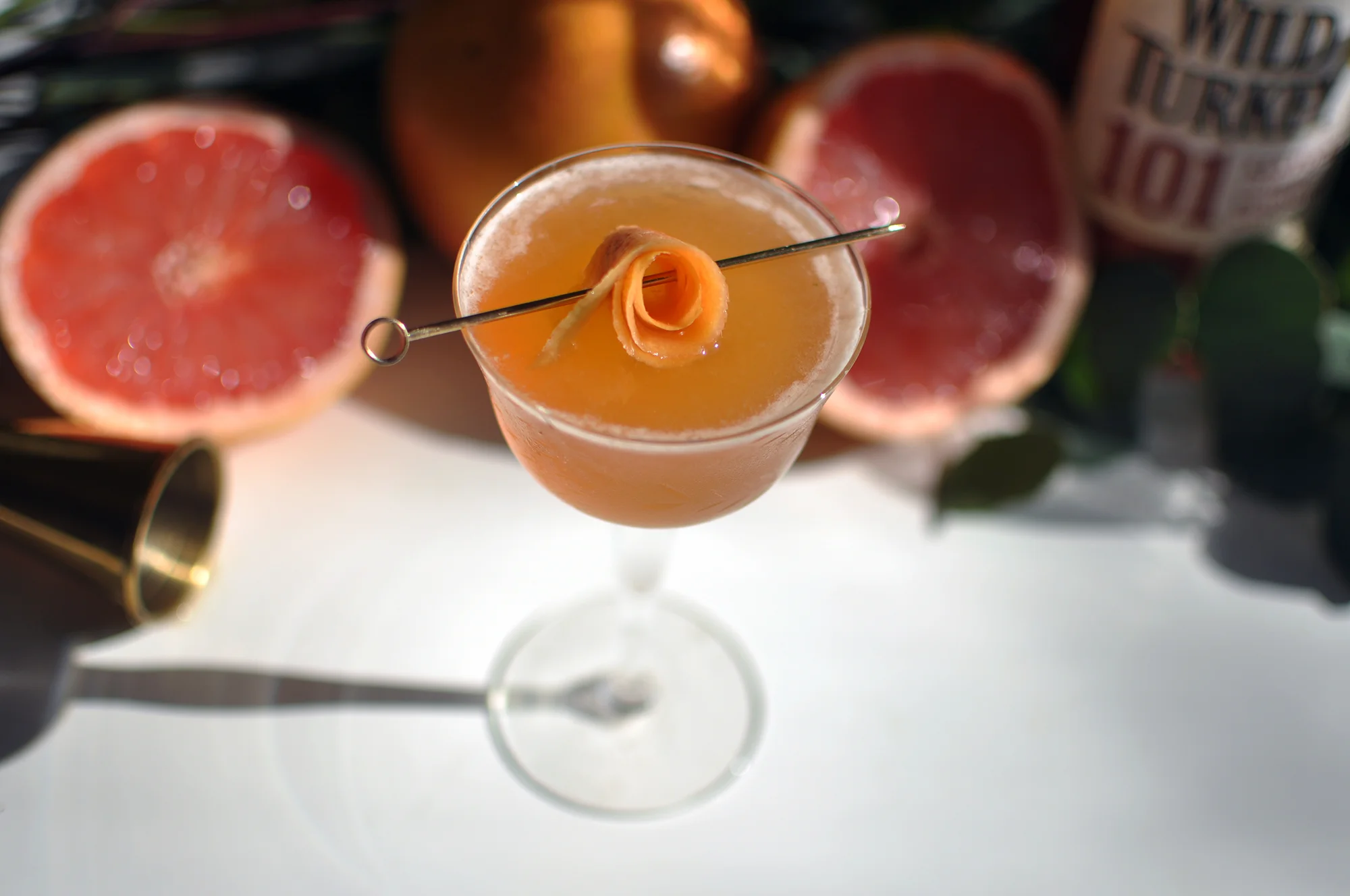 Love & Victory — The Remedy Cocktail — g rapefruit, b ourbon, c ardamom, & h oney