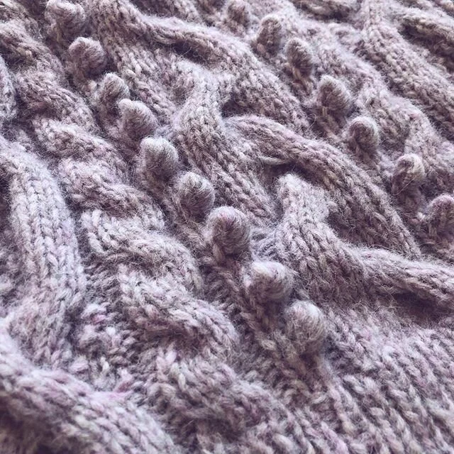 3 dimensional cables and bobbles are giving me life right now

Yarn is Aireado by @plymouthyarn and is the softest, lofty baby alpaca paired with wool and a nylon core. 
No pattern. Just improvising as I go....