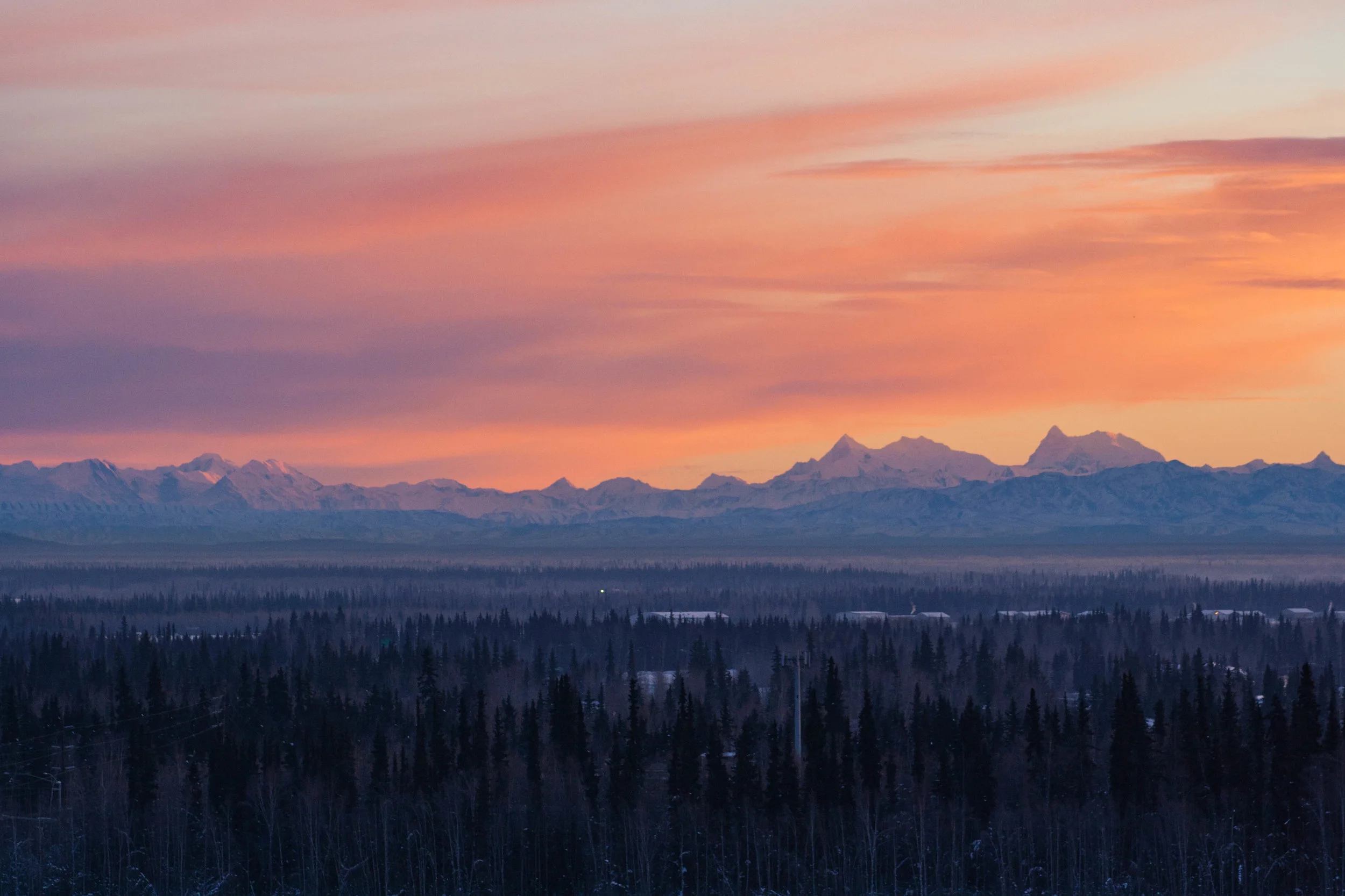 Sunrise over the Mountains