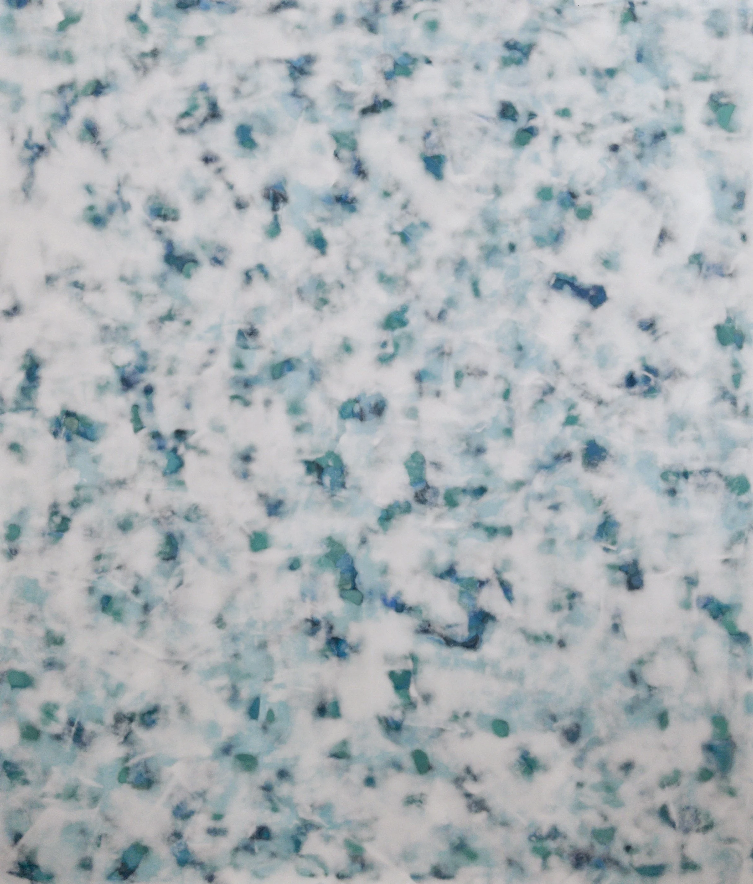 Sea Splash by Rab Terry, 45" x 52" - Venetian plaster on panel - $2500
