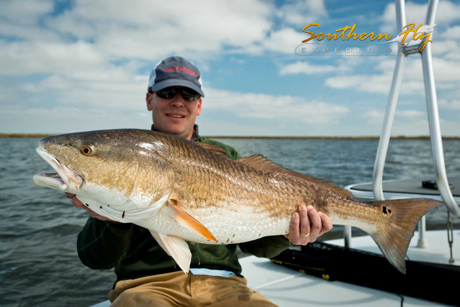 Fly fishing for redfish in New Orleans