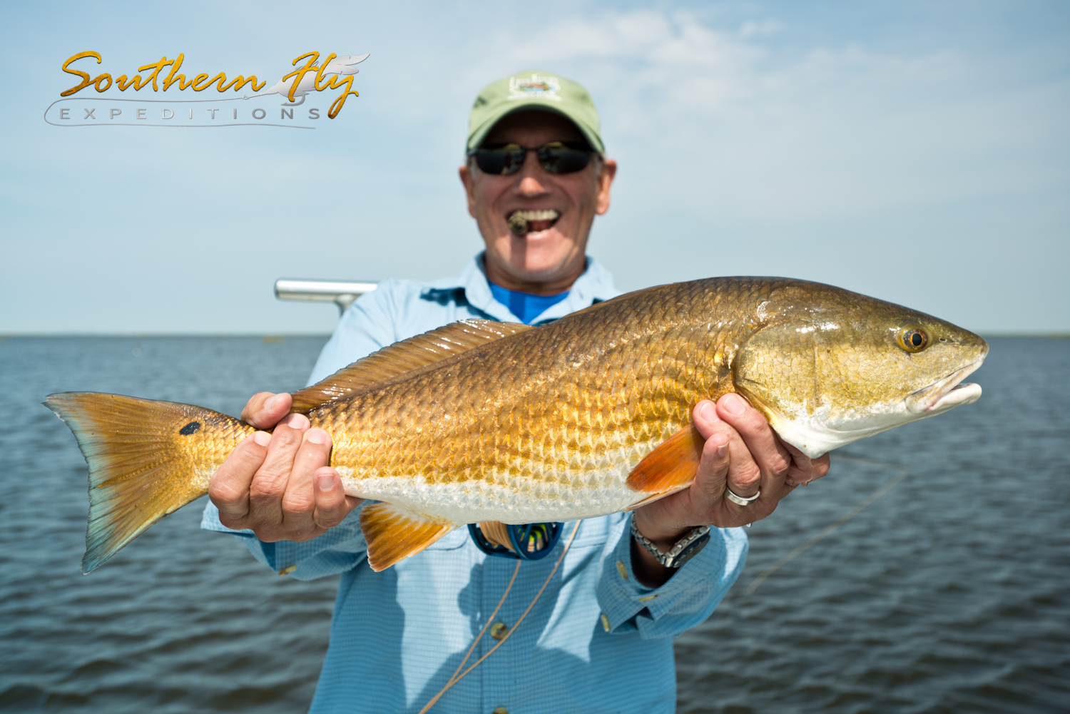 Fly fishing for redfish in Louisiana
