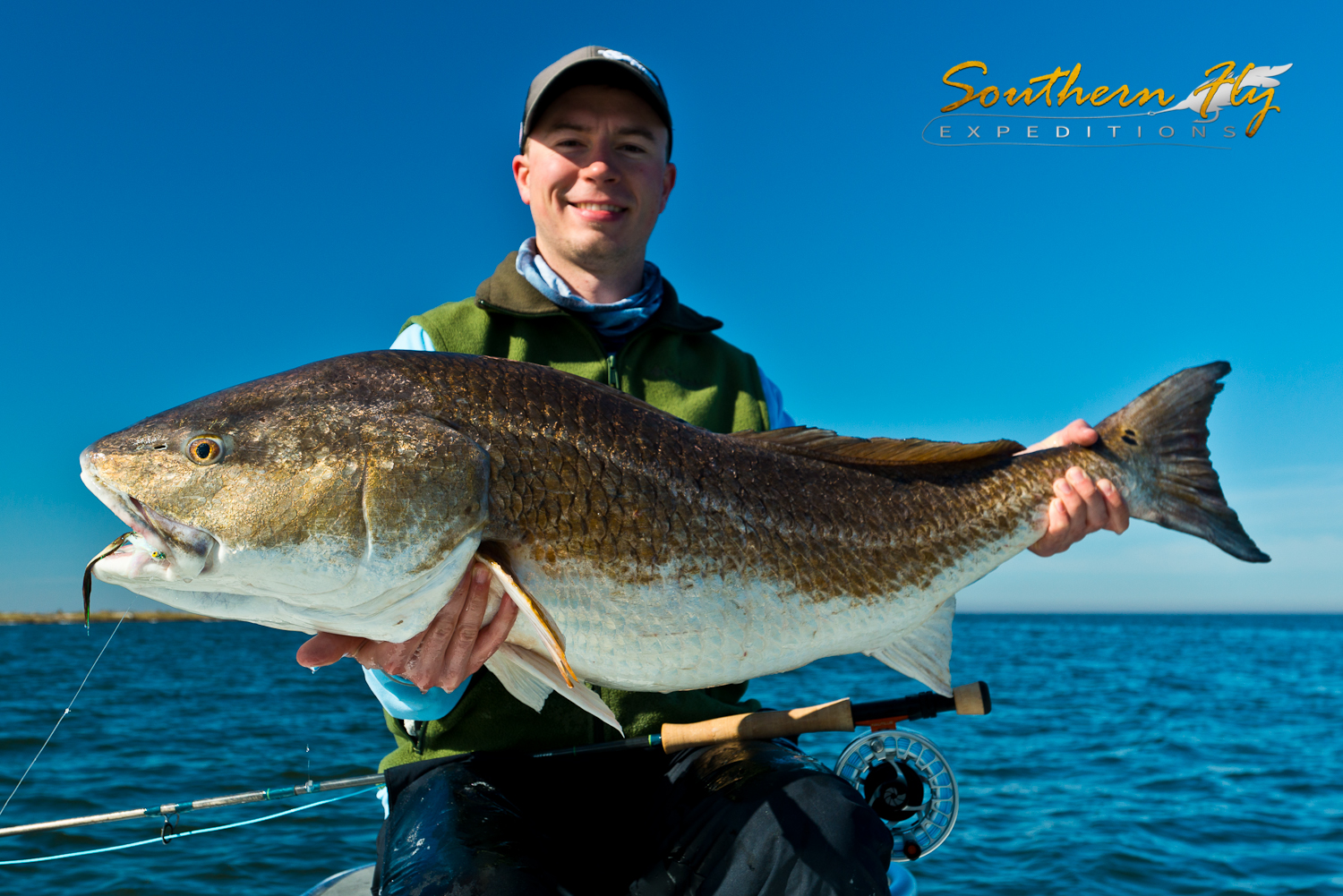 Fly Fishing for Giant Redfish with Captain Brandon Keck 
