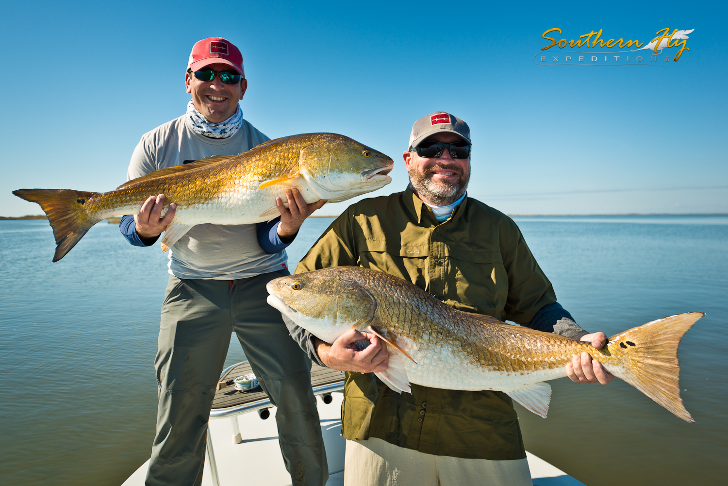 Dual Catch of Monster Red Drum