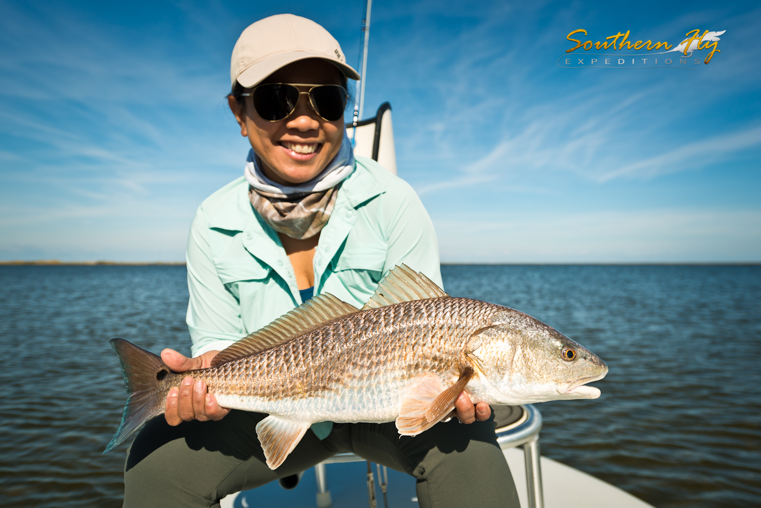 Young Red Fish Challenge Fly Fishermen