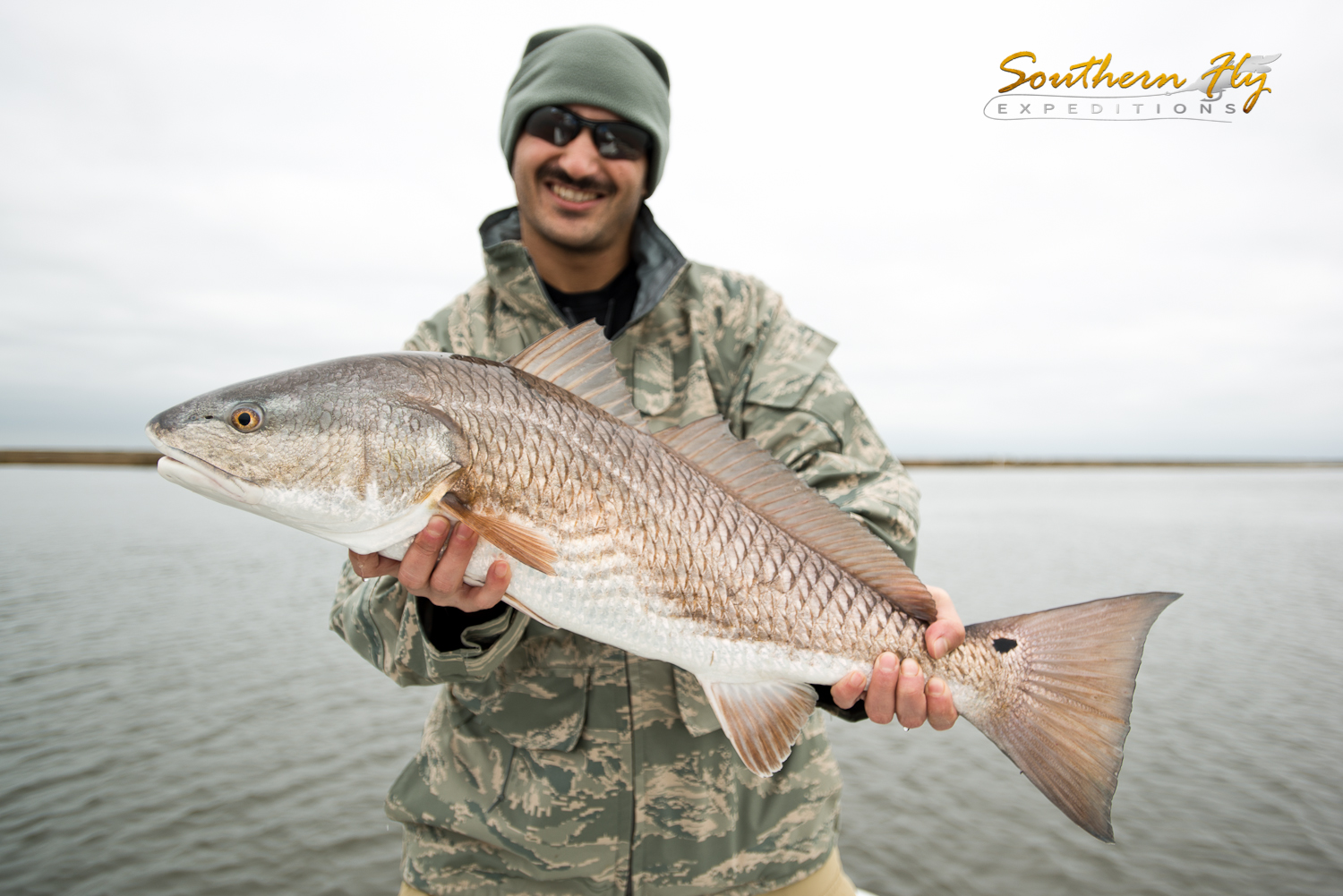 Catching a medium sized redfish