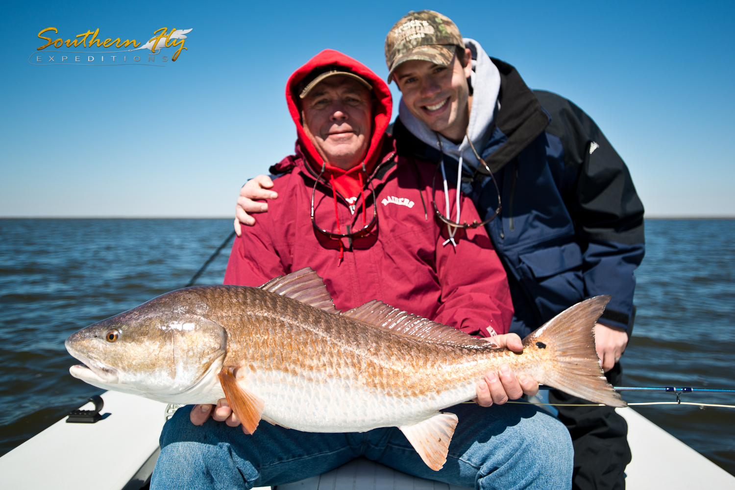Family Fly Fishing Trip Casting for Redfish Southern Fly Expeditions Fishing New Orleans 