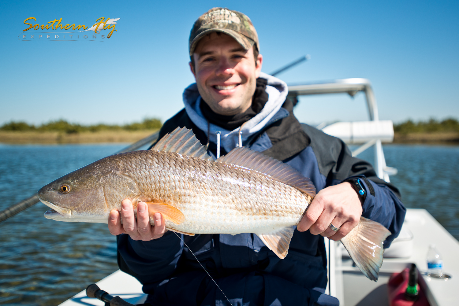 Skiff Red Fishing Louisiana New Orleans Fishing with Southern Fly Expeditions