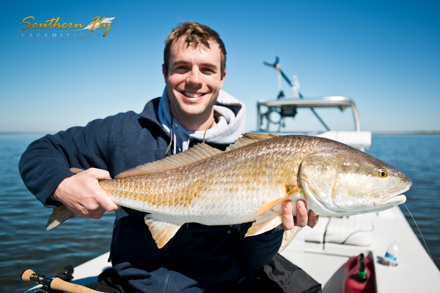 Redfish Catch on a Louisiana Fly Fishing Trip