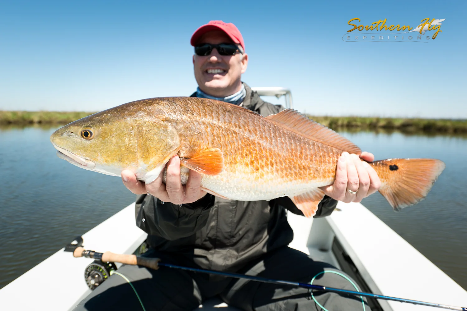 Fly fishing Louisiana Inshore Marsh with Redfish and more